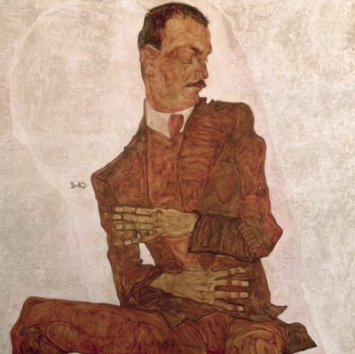 Arthur Roessler by Egon Schiele